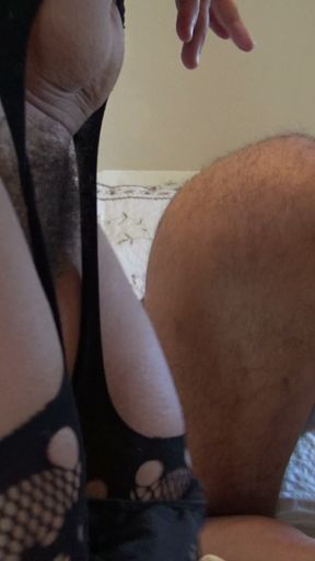 perverted cuckold stepmom lick his asshole and lick my hairy pussy   Clip 1
