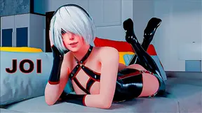 Mistress 2B Commands Your Pleasure in Spanish Joi Hentai Gaming Session