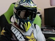 Wank Jerk off Cum in Mx Motocross Gear