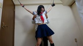 Japanese Cosplayer Tied Up and Tickled