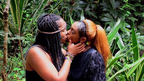 Real Ebony BFFs Shower Together &amp; Discover The Wonders Of Lesbian Sex