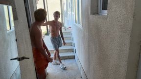 I Was Caught Jerking off While Looking at a Guy, Juicy Deep Throat Blowjob and Fucking