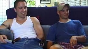 ”Curious Straight Boy Gay 3some”