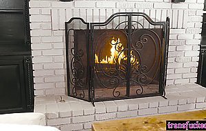 Blonde transexual fucks her redhead lover in missionary