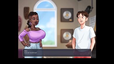Summertime Saga Eve gets that thick black cock stuffed all the way raw