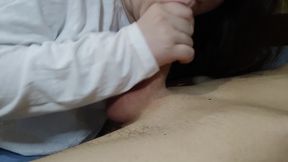 Hot student sucks and jerks me deep