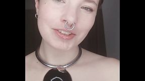 Throwback Thursday - Making a drooly mess of myself after playing with my screw-in gag.