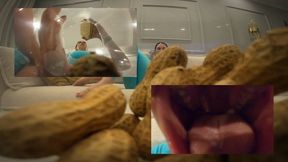Unaware Vegan Giantess SNAPS – Finds Tiny Man Hidden in Her Nut Jar & Can't Resist Swallowing Him - Mouth Close-Ups Licking Vore