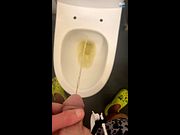 Missed My Piss Stream? Watch Me Piss in a Brand New Toilet