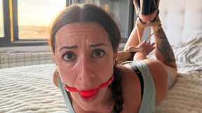 A STRANGER TIES ME UP IN A HOGTIE AND OBLIGUES ME TO UNDRESS