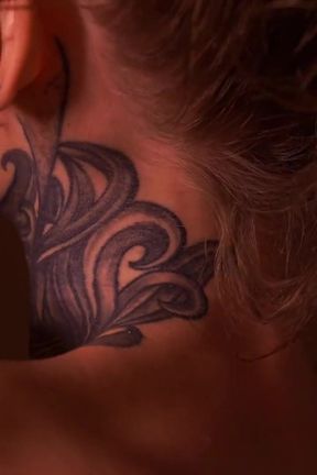 Cumshot on a Neck for a Cute Ginger Teen Close up