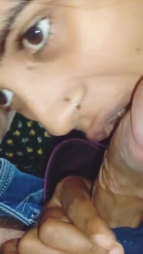 Captivating moment from &quot;Desi bhabhi cumshot in mouth, best blowjob indian homemade&quot;