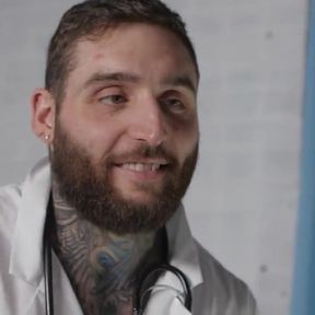 Twinkpop  - Dr. Tony D'Angelo is peeking through the gloryhole he found, watching the nurses fucking in the next room