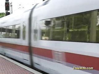 THISWIFE - Train fucking with nasty wife