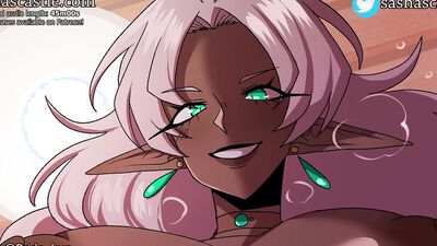 Mature cartoon Elf gets shipwrecked on an island of Amazonian milfs - ASMR Hentai Porn