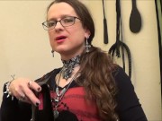 Goth Chick Loves Her Shoe