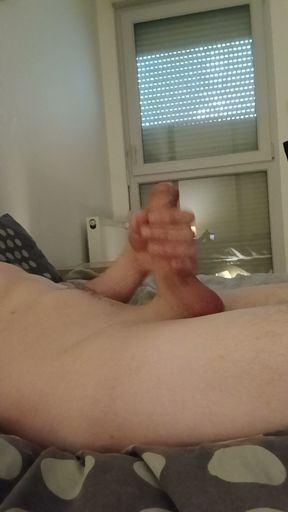 Handjob with my big cock