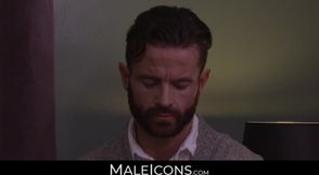 MaleIcons.com - Gay hunk Hans Berlin's passionate interracial ass pounding