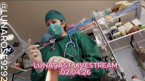 2 5 HOUR LIVESTREAM Def was a medfet night with stethoscope play, POV role play Castration, did B.T.S customs & SO MUCH MORE!!