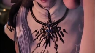 Frost Elf Fucking Her Fingers While Eyeing A Big Cock