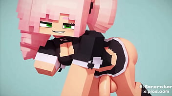 Minecraft Porn Jenny Handjob cartoon porn compilation #2