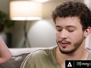 MAMA'S HUNK - Nurse Stepmom Shows Her Stepson How To Put A Cock-sock In advance of Letting Him Bang Her