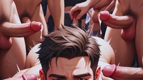 Twink Gangbang latino white twink gets destroyed