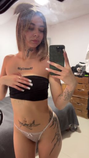 Horny babe waits for cock during her fertile period