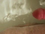 bathtub underwater cum shot