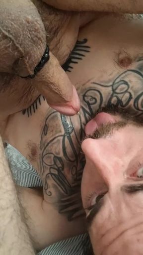 self pee in mouth
