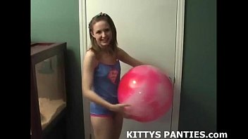 Petite belly dancer teen Kitty teasing and toying