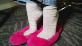 Goddess Dazzle Slippers and socks combo 3 in jeans
