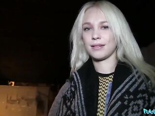 Public Agent - amateur Russian student with glamorous couple of natural bazookas has POV sex with my large jock