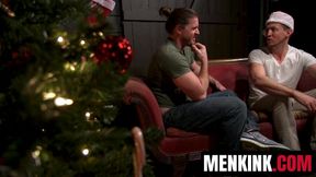 Pierce Paris edges and fucks Kip Johnson in kinky holiday horror