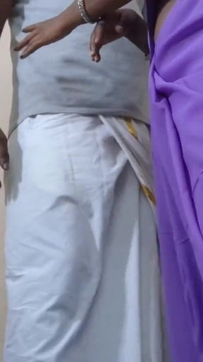 Captivating moment from "Hot Desi Tamil aunty loves sports and seduces Neighbour boy to fuck her"