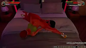 Helena Faces Off Against Karen in Steamy Nude Fight Battle 3D