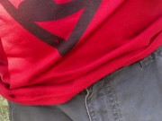 (Very risky) Piss in pants near highway (Public)