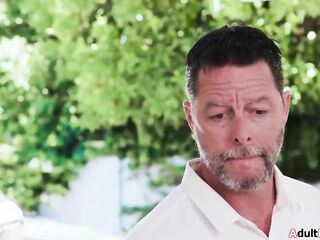 Breasty wife Lolly Dames is allowed to cheat one time.Her spouse walks in and this babe has five boyz screwing her.That guy joins and they double penetration and double snatch screw her