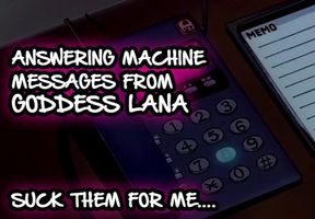 AUDIO ONLY - Answering machine messages 1 suck them for me
