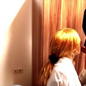 Secretary Forgets to Turn off the Webcam After the Conference and Then the Boss Comes Over