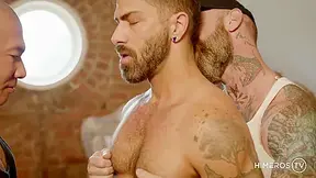 Hunk Tattooed Bear Sucks Ass Canadian