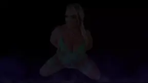 Blonde MILF fucks pocket pussy with huge natural tits