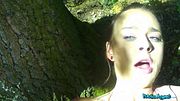 19 year old in a bikini fucked at the LAKES - Public Agent