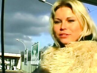 Blond Sucks Ramrod Then Fingers Her Soaked Cunt