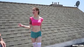 Dont Break Me - Anna Deville. This T'attooed Spinner Tests Out Her Flexible Little Bod