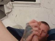 Playing with my big cock (double fist it at the end) 😍😘💦👅🤑