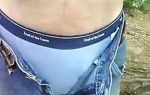Twink blows big-cocked worker outdoors