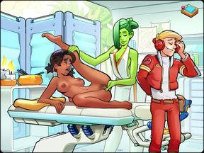 Let&#039;s Play - Space Rescue: Code Pink, Lorza make massage for Juli