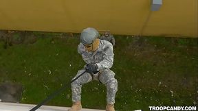 The troops go over the wall and down the manhole