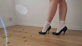 Grape Crushing with Vintage Heels and White Socks